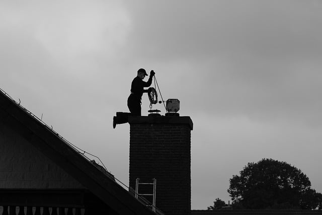 Schoorsteenveger in Amersfoort