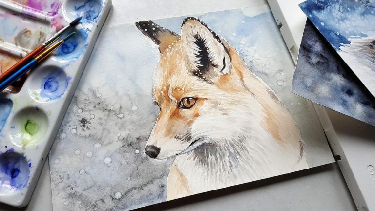 Fox-schilderijen en aquarelapparatuur in Amersfoort