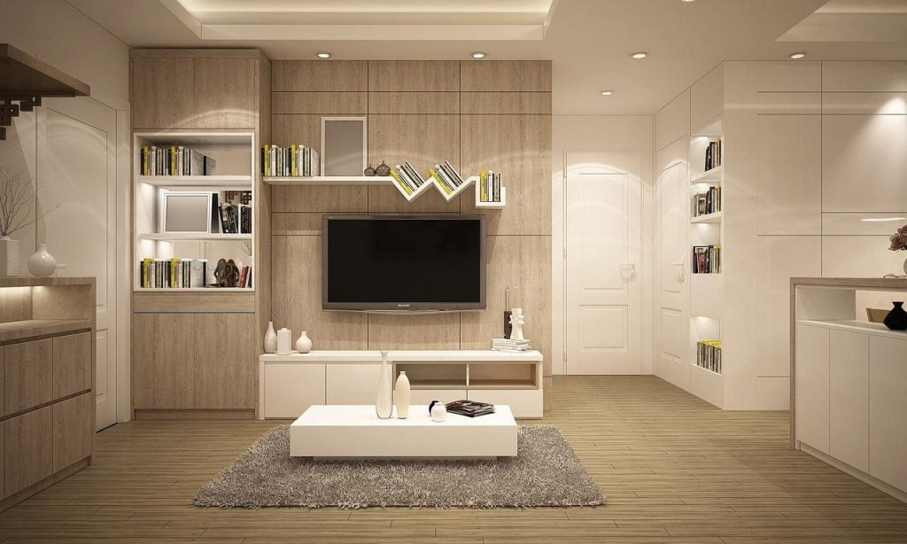 De kamer is modern ingericht in Amersfoort