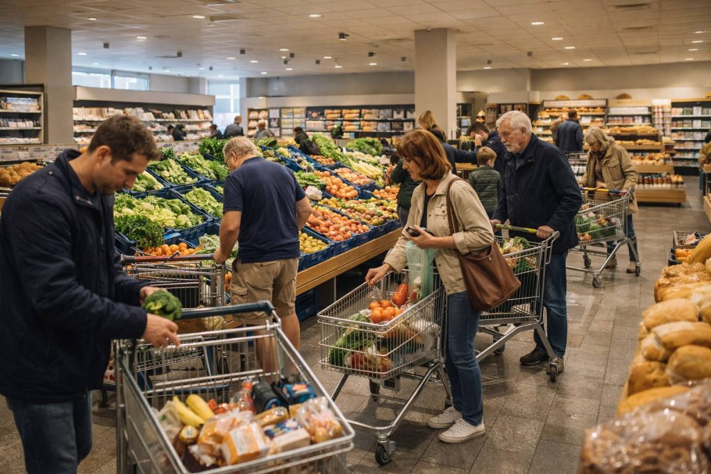 Boodschappen voorbereiden voor het weekend