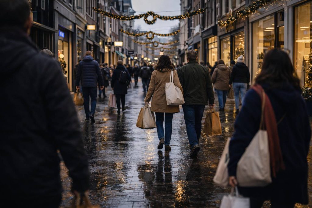 Tweede kerstdag winkelactiviteit