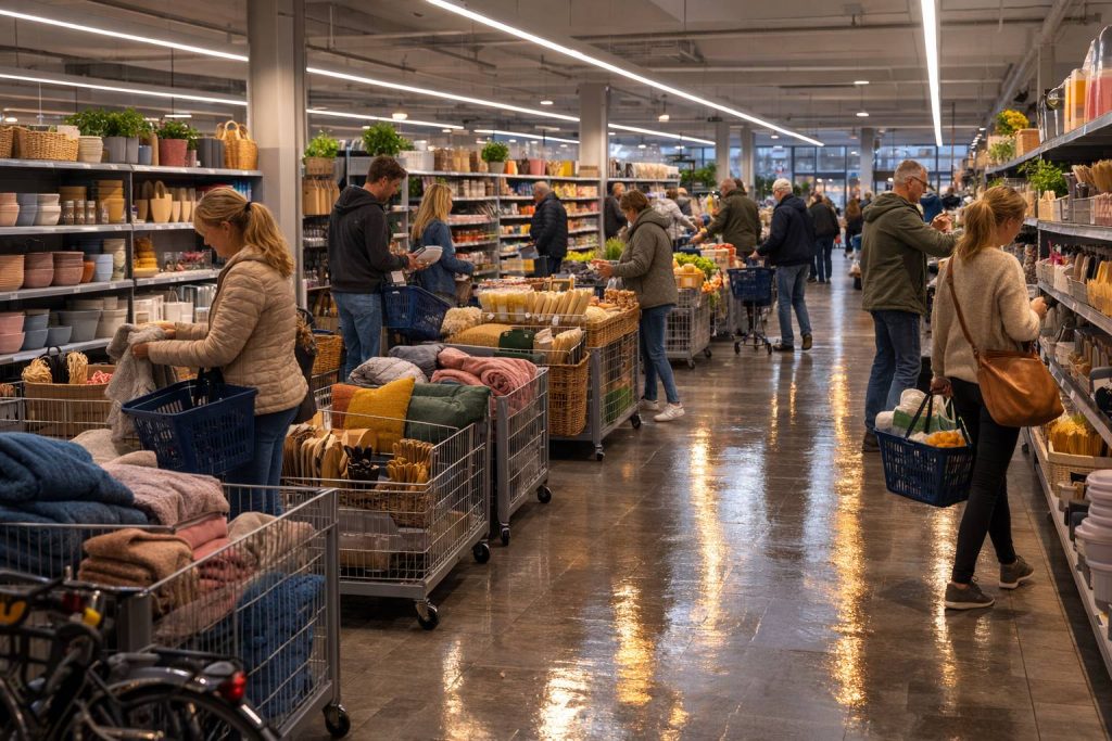 Zaterdagmorgen stond er een rij voor winkelwagens 2
